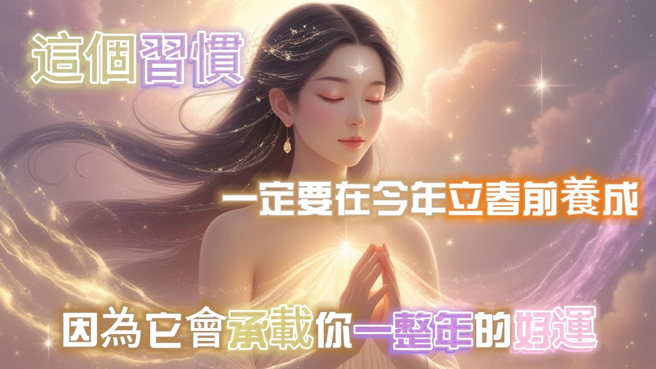 ✨ 這個習慣，一定要在今年立春前養成，因為它會承載你一整年的好運///  
