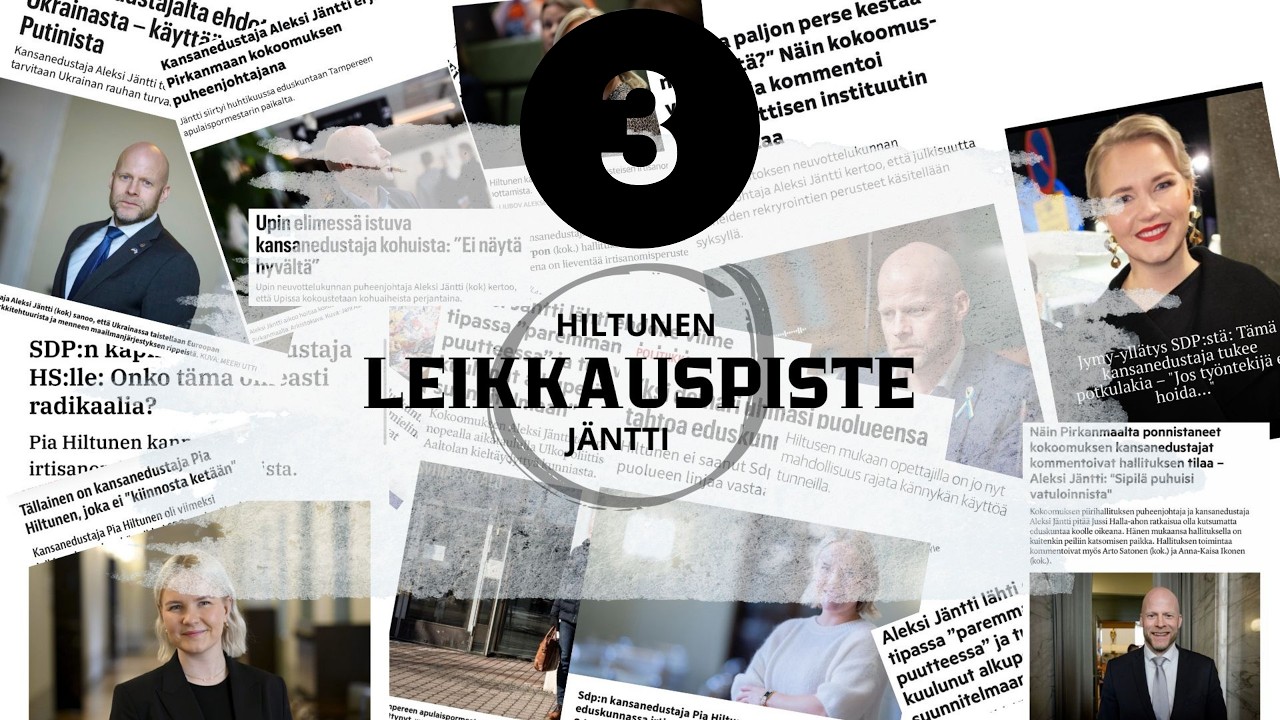 Persoonat vallan huipulla, valiokuntamatkat ja valtiota huudetaan apuun