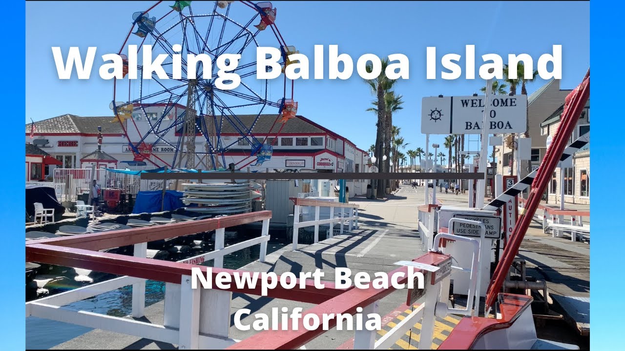 Walking tour of Balboa Island and Fun Zone Newport Beach