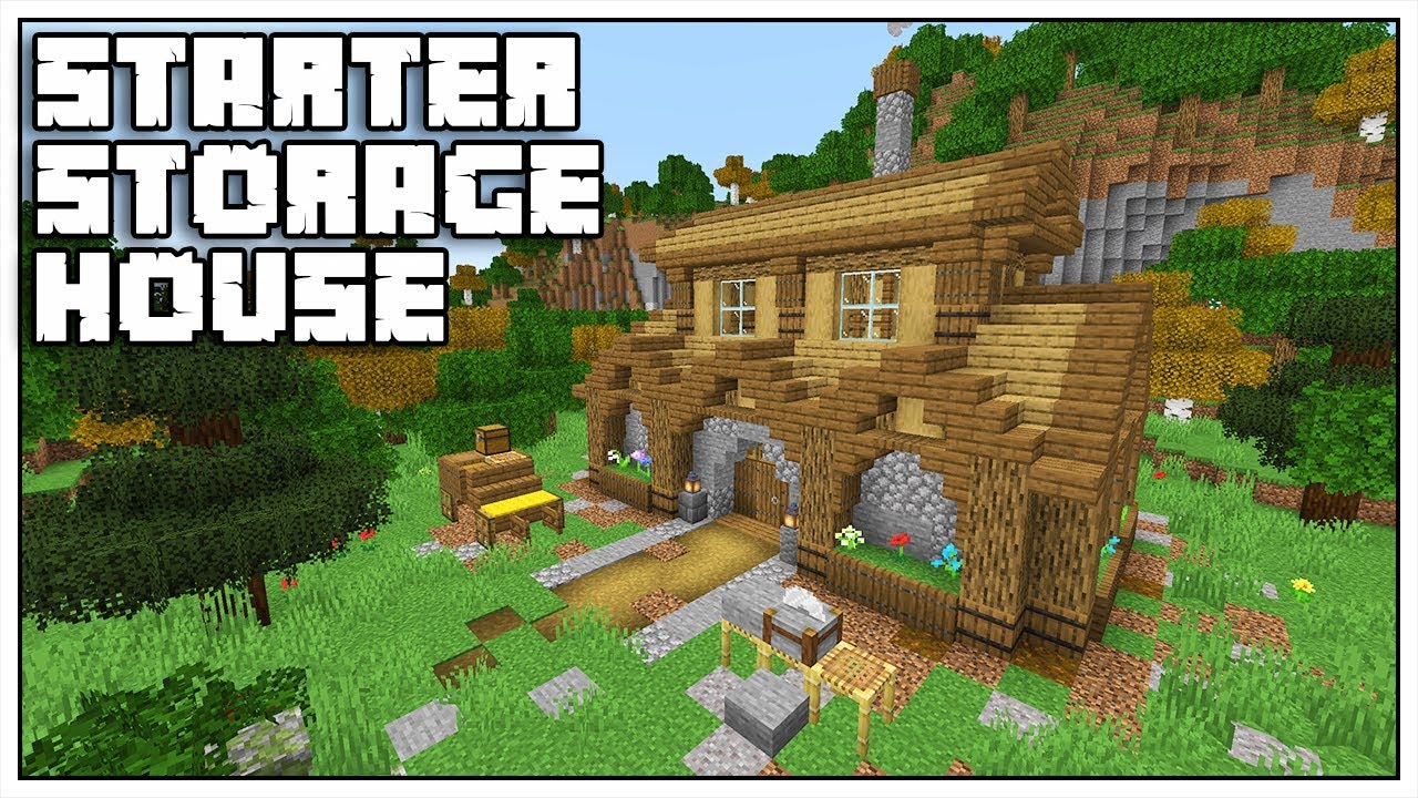 Minecraft Starter Storage House Tutorial