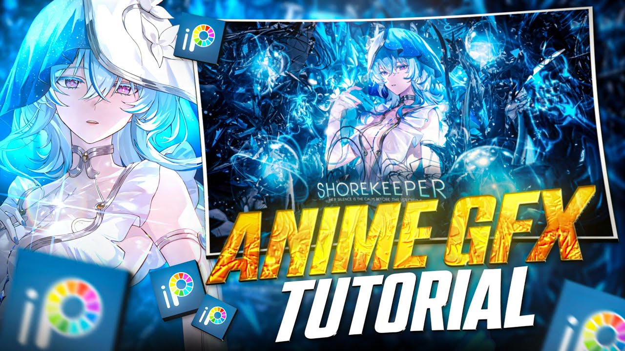 Anime Gfx Tutorial In Ibis Paint X | How To Make Anime Design In Ibis Paint X