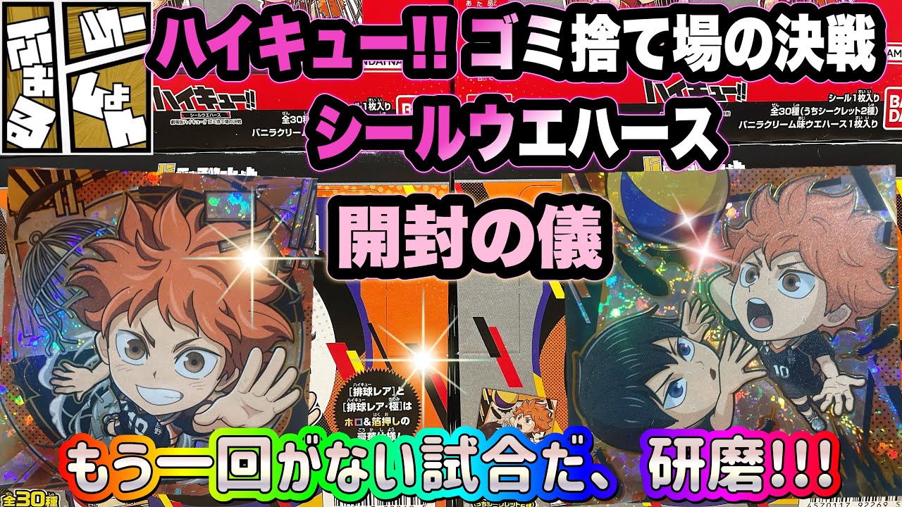 ハイキュー!! ゴミ捨て場の決戦 シールウエハース　開封の儀　シークレットはまさかの〇〇【Haikyuu】