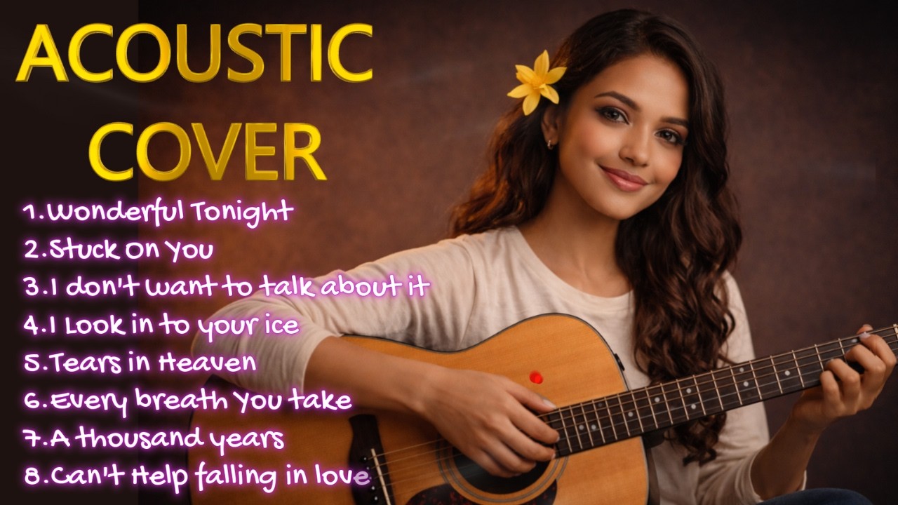 Timeless 70s-90s Acoustic Love Songs – Best Female Vocal Covers (Wonderful Tonight + More)
