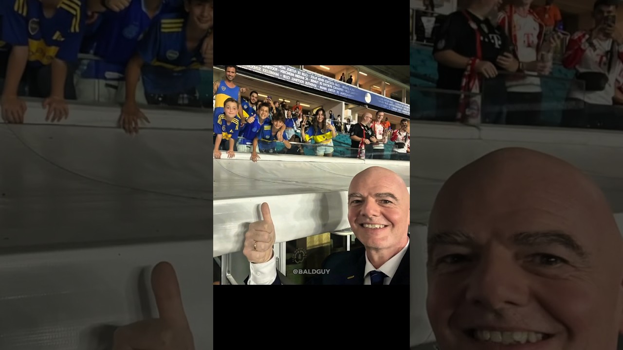 Fan Throws Phone for FIFA President Selfie 😳 #fifa #selfie #sports #football
