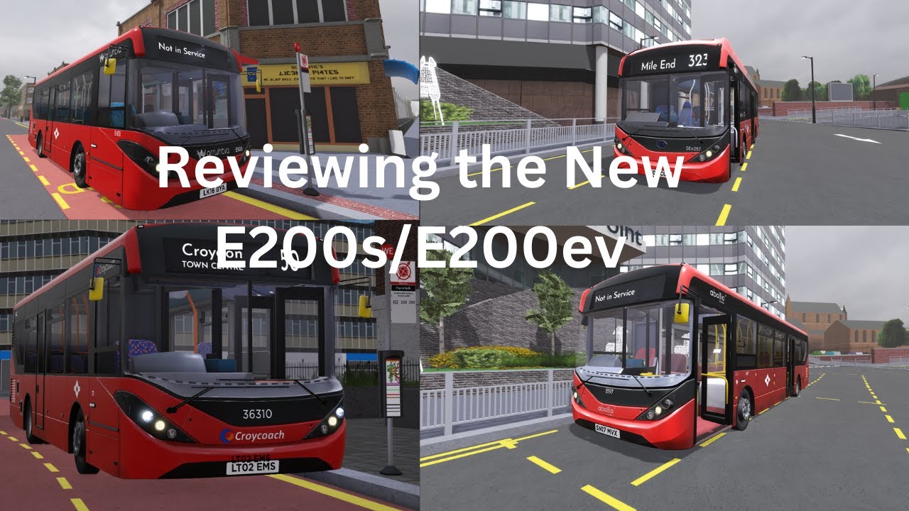 Roblox Croydon V1.3|Reviewing the New E200s/E200EV| Update