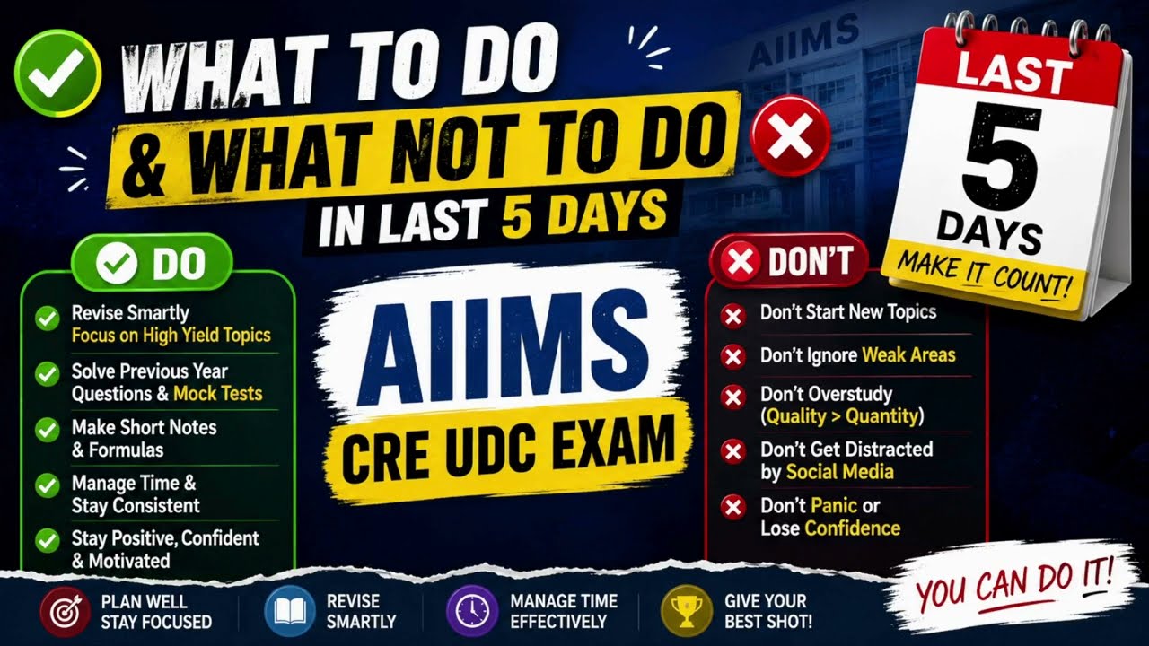 Экзамен AIIMS CRE UDC 2026 🔥 | Стратегия на последние 5 дней | Что делать и чего делать НЕ СТОИТ