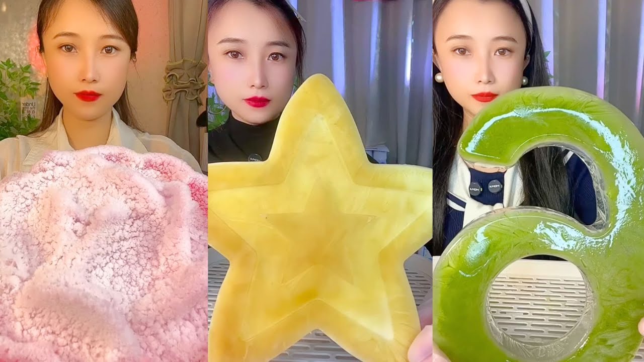 Homemade Chinese Ice Eating ASMR | Soft Frozen Desserts & Snow Ice Sounds #87