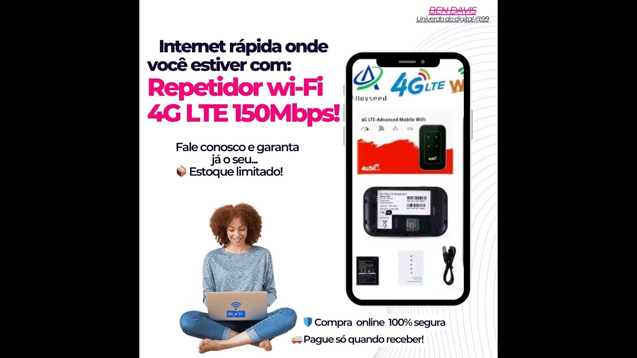 🚀 Internet R&aacute;pida SEM CABOS! Repetidor 4G com Chip &mdash; A Solu&ccedil;&atilde;o Perfeita para Qualquer Lugar!