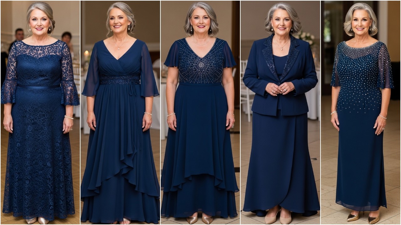 Navy Blue Mother of the Bride Dresses: The Most Elegant Styles For Every Body Type & Budget