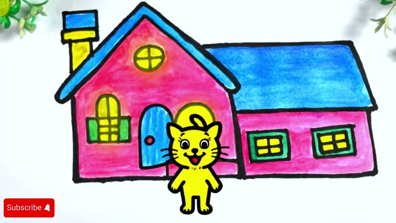 How to draw house cat 