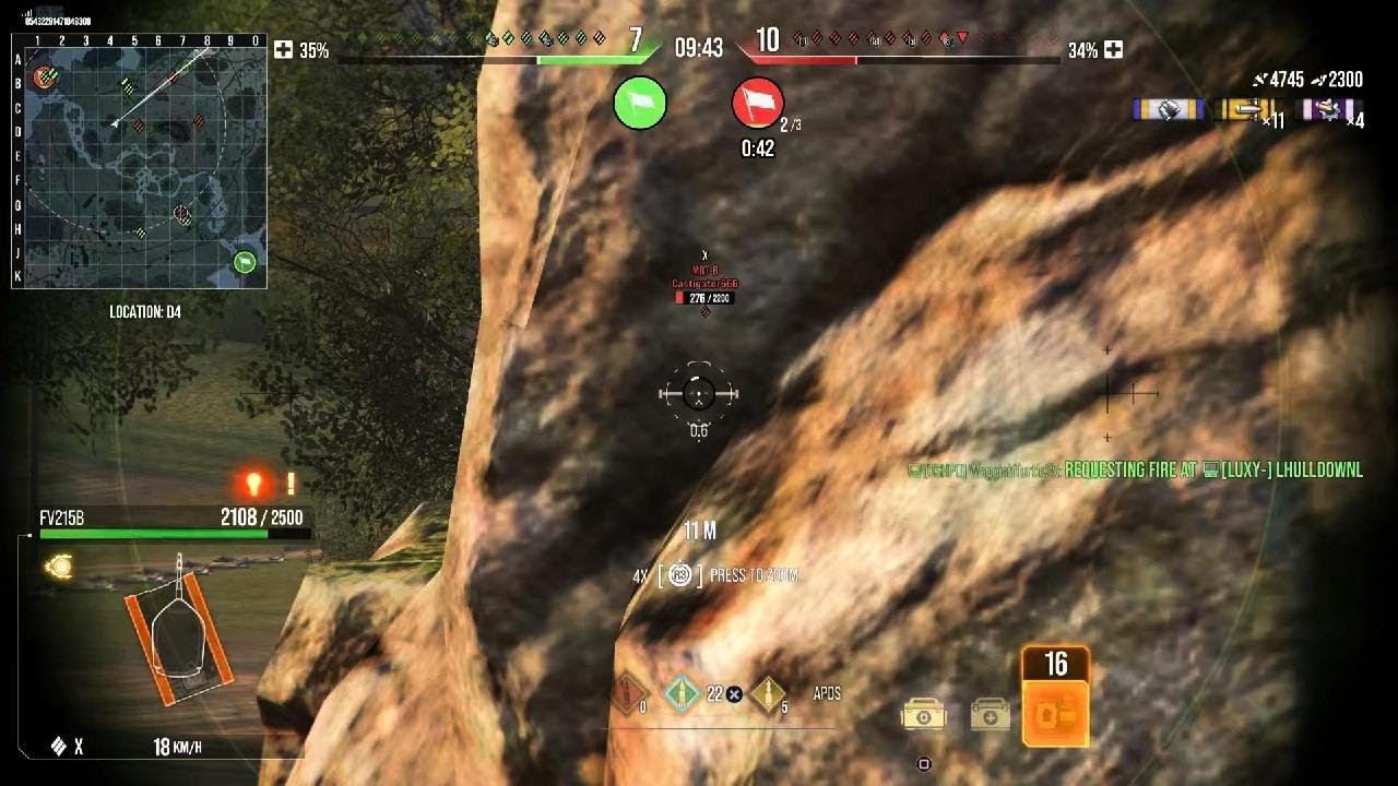영국 헤비 215b 늪지 swamp 8k  World of Tanks 콘솔 ps5