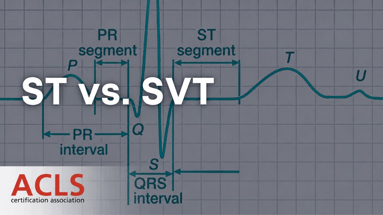 Differences Between ST (sinus tachycardia) and SVT | ACLS Certification Association