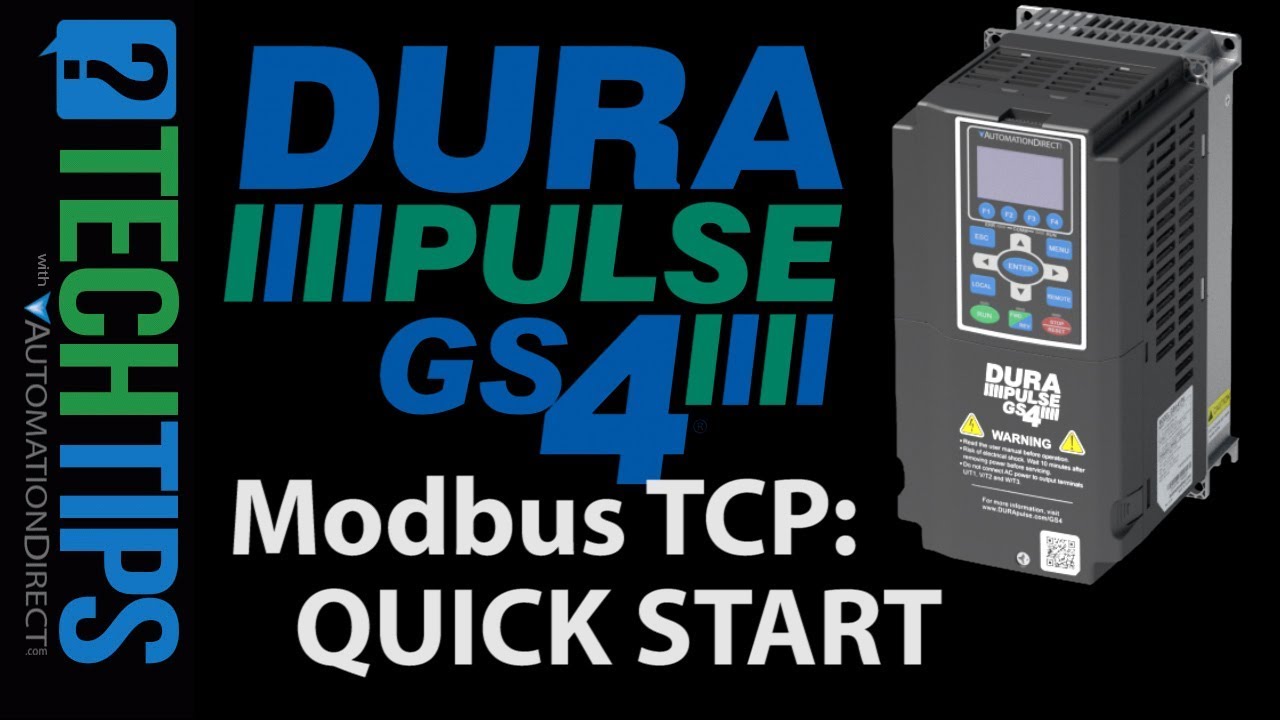 DURApulse GS4 VFD Modbus TCP Quick Start from AutomationDirect