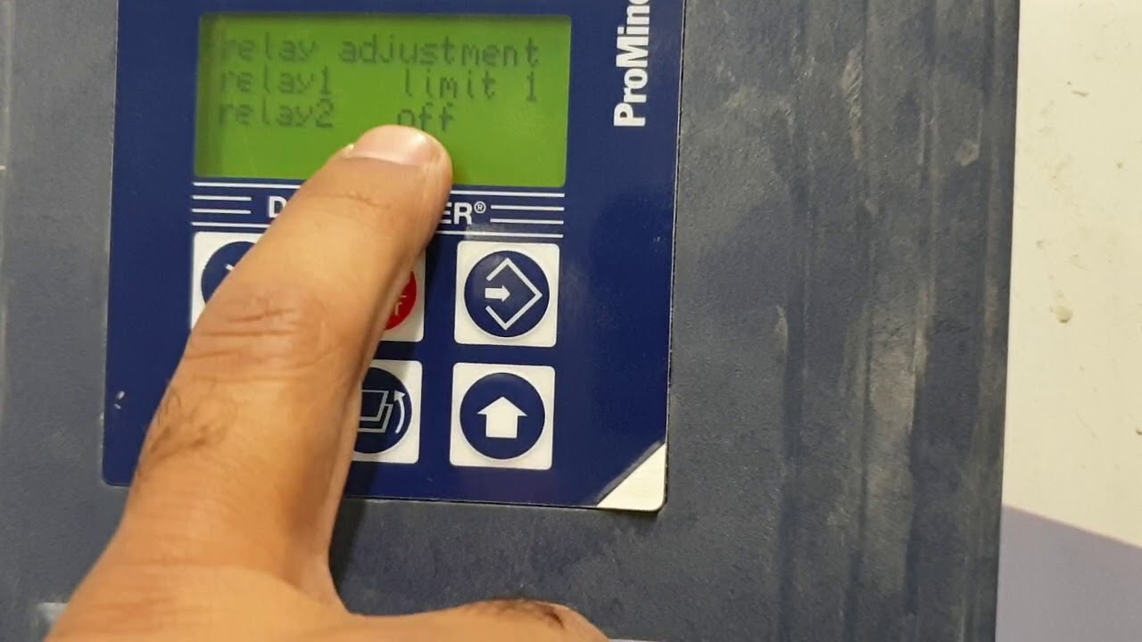 Prominent dulcometer Relay setting
