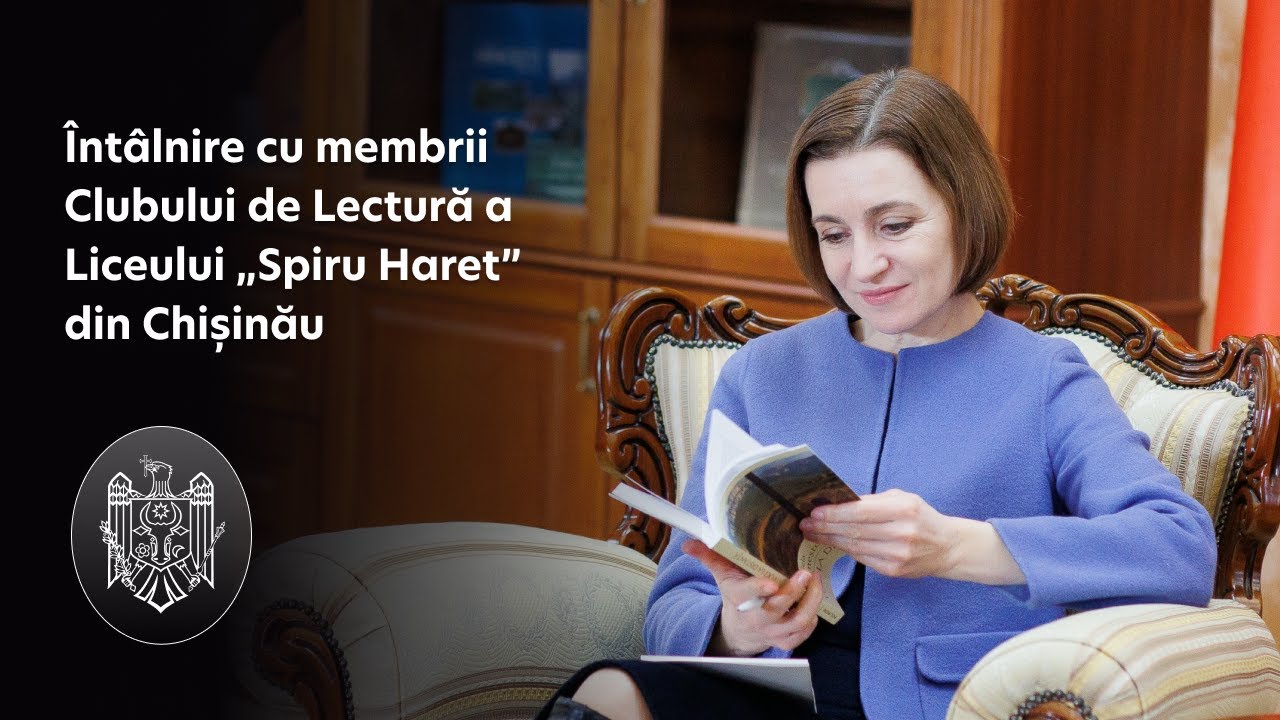 Întâlnire cu membrii Clubului de Lectură a Liceului „Spiru Haret” din Chișinău