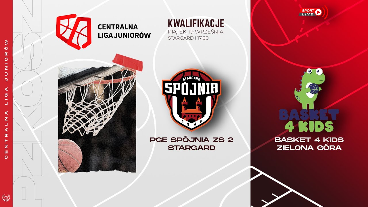 PGE Spójnia ZS 2 Stargard - Basket 4 Kids Zielona Góra (CLJ)