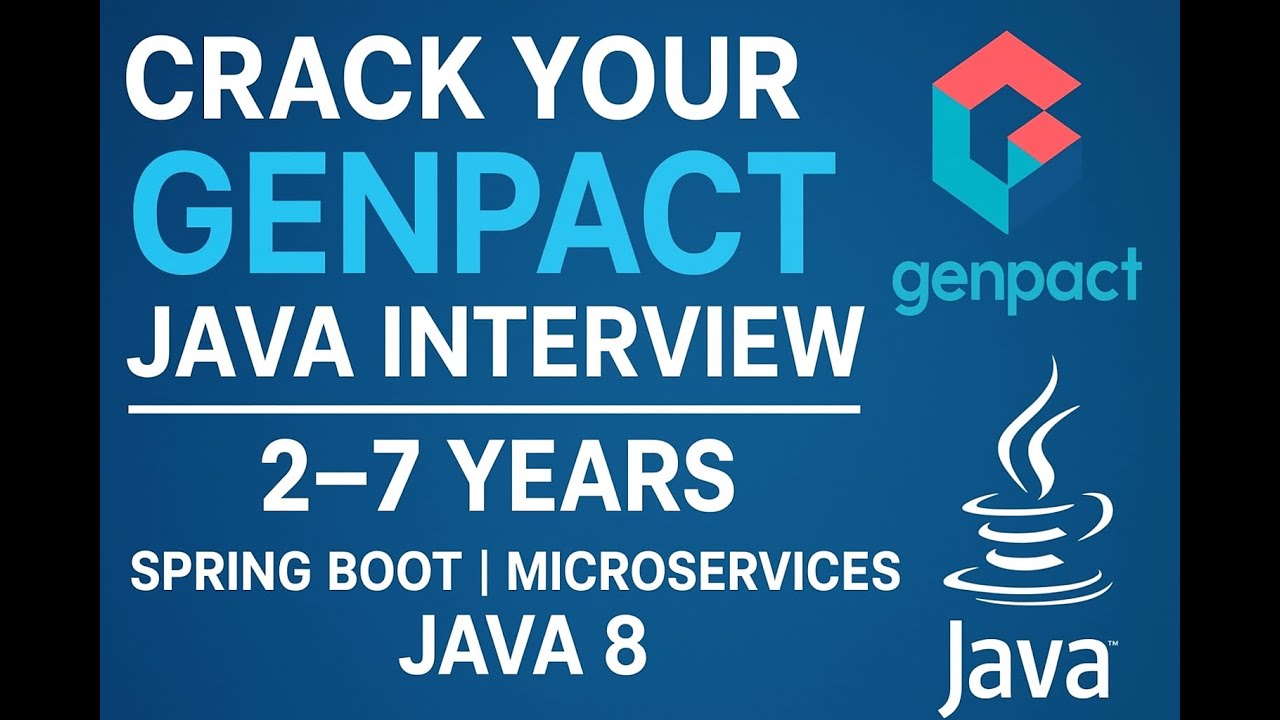 🔔 2&ndash;7 лет опыта собеседований | Java | Spring Boot | Микросервисы | SQL | Maven | Genpact