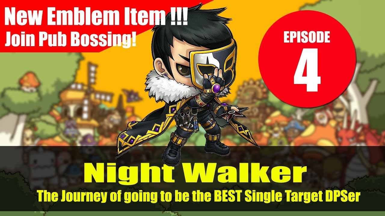 Maplestory m - Night Walker - Journey to the Best Single Targer DPSer EP04