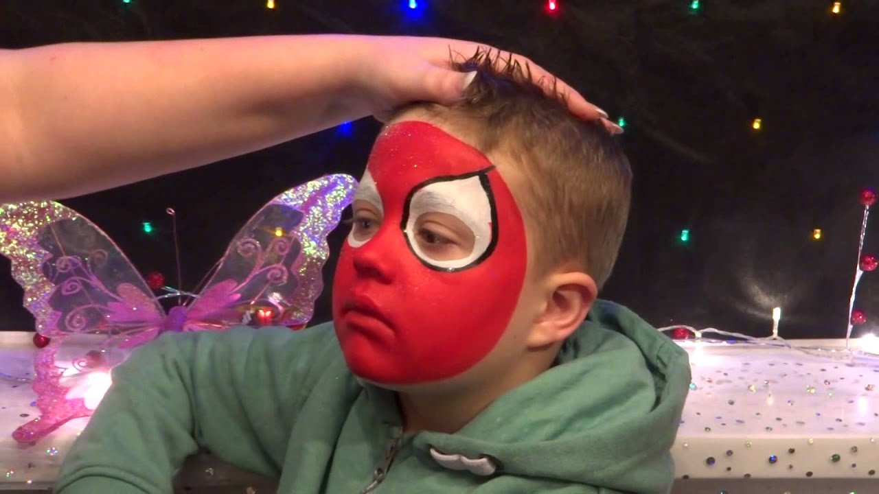 face paint spiderman