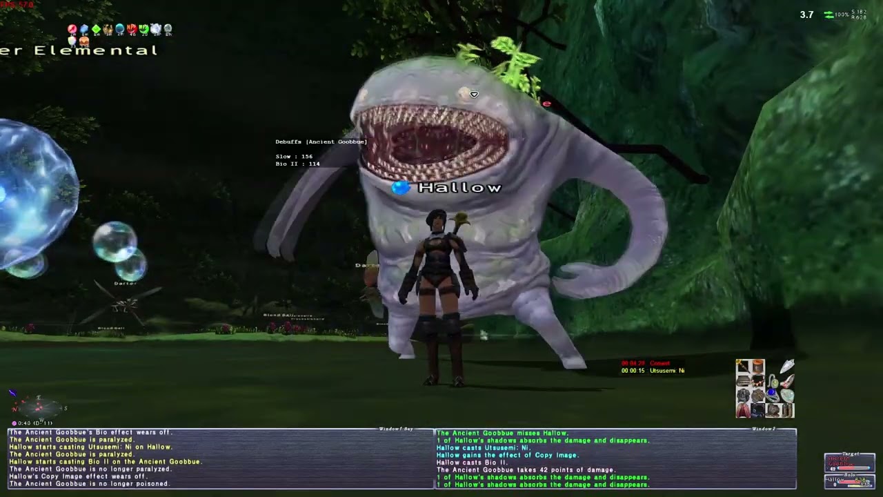 75 RDM/NIN - Ancient Goobbue Solo (FFXI Eden)