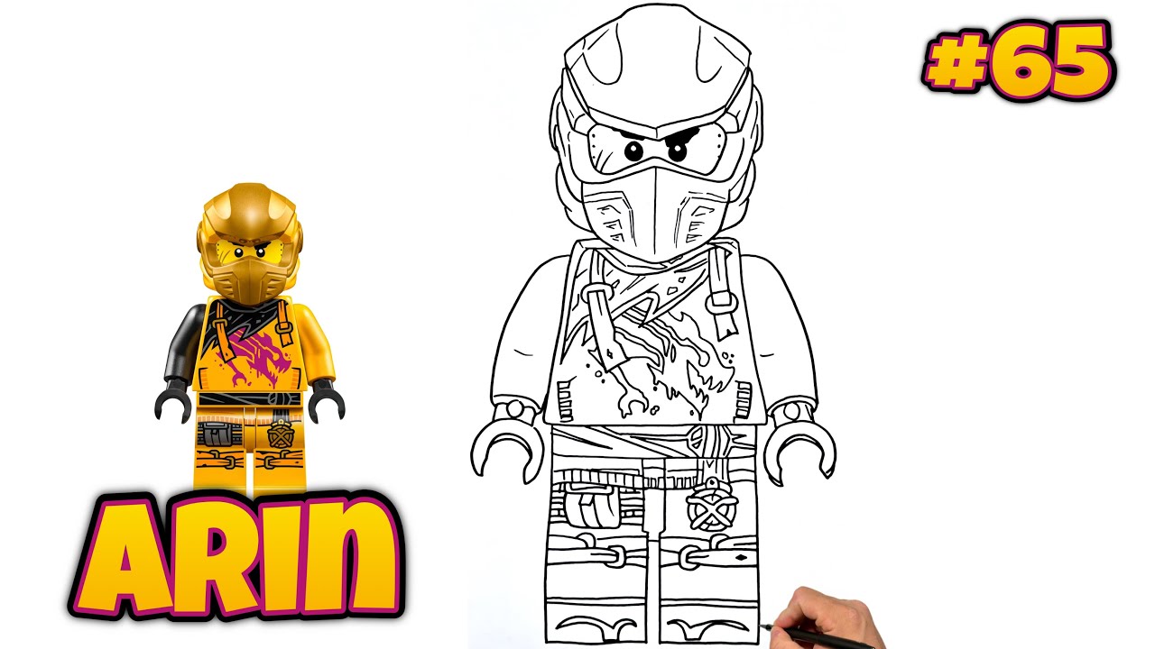 How To Draw ARIN | Ninjago | 100 DRAWING SERIES #drawing #ninjagodragonsrising #ninjagoarin