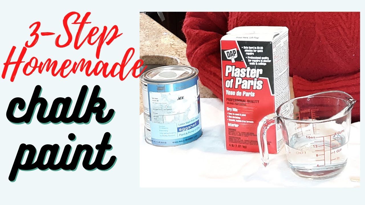 How to Make Chalk Paint with Plaster of Paris. DIY Chalk Paint Recipe using Plaster of Paris