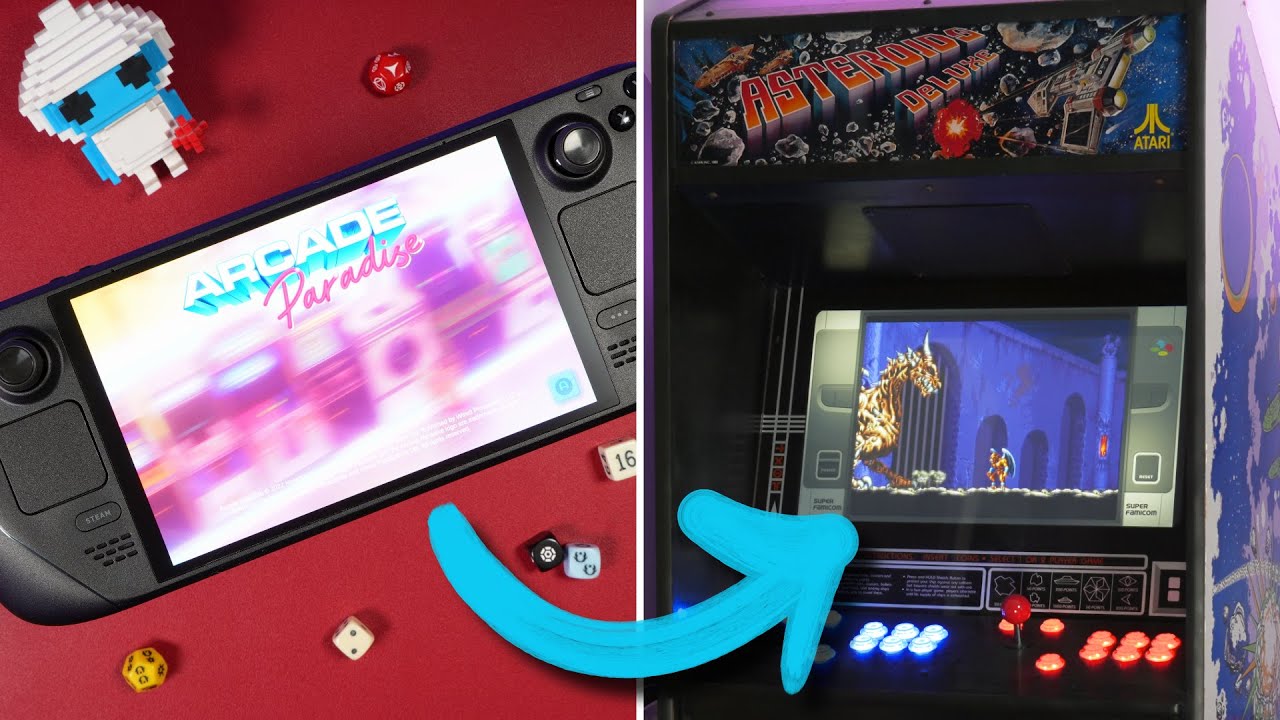 This EMULATION Arcade is Powered by A STEAM DECK