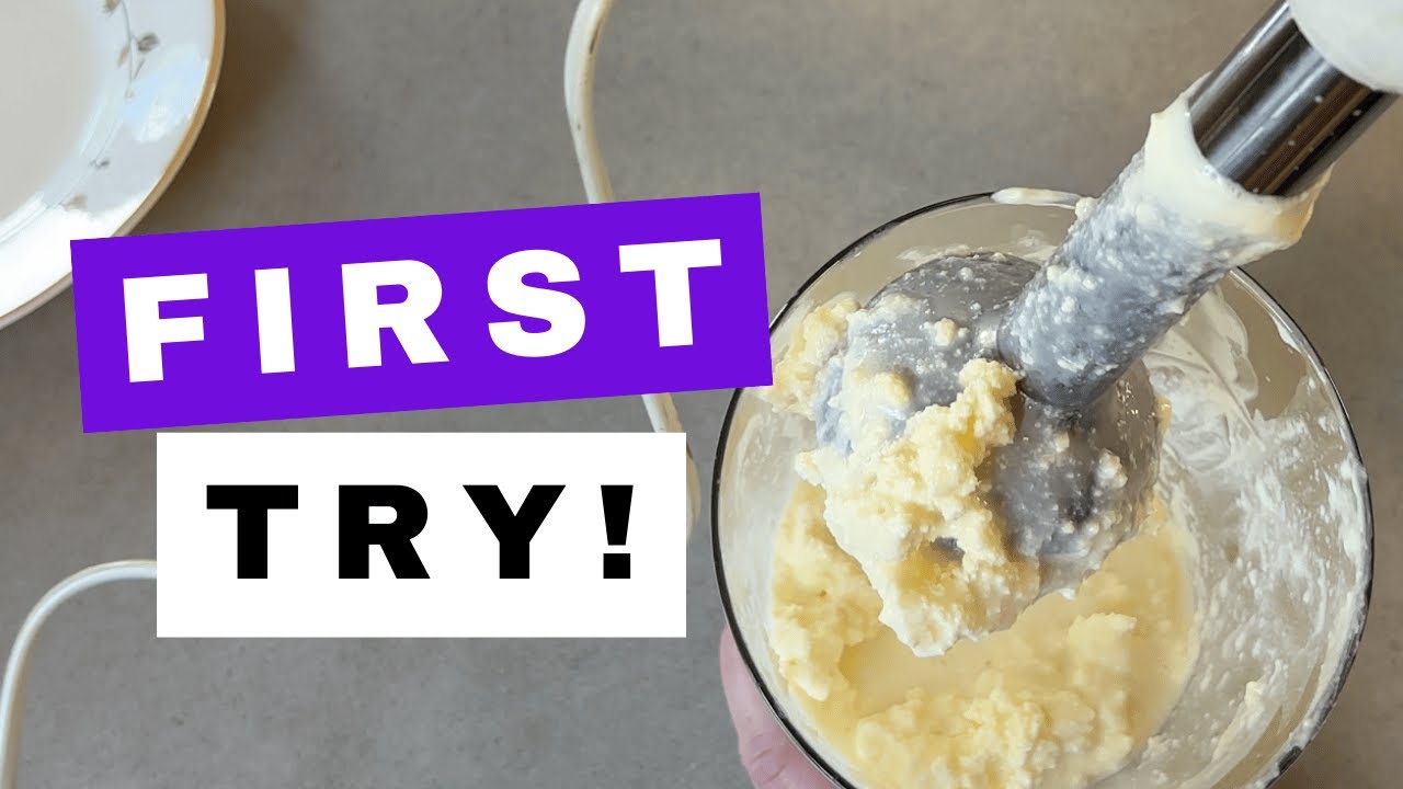 How to Make Butter for the First Time Using an Immersion Blender | Easy Step-by-Step