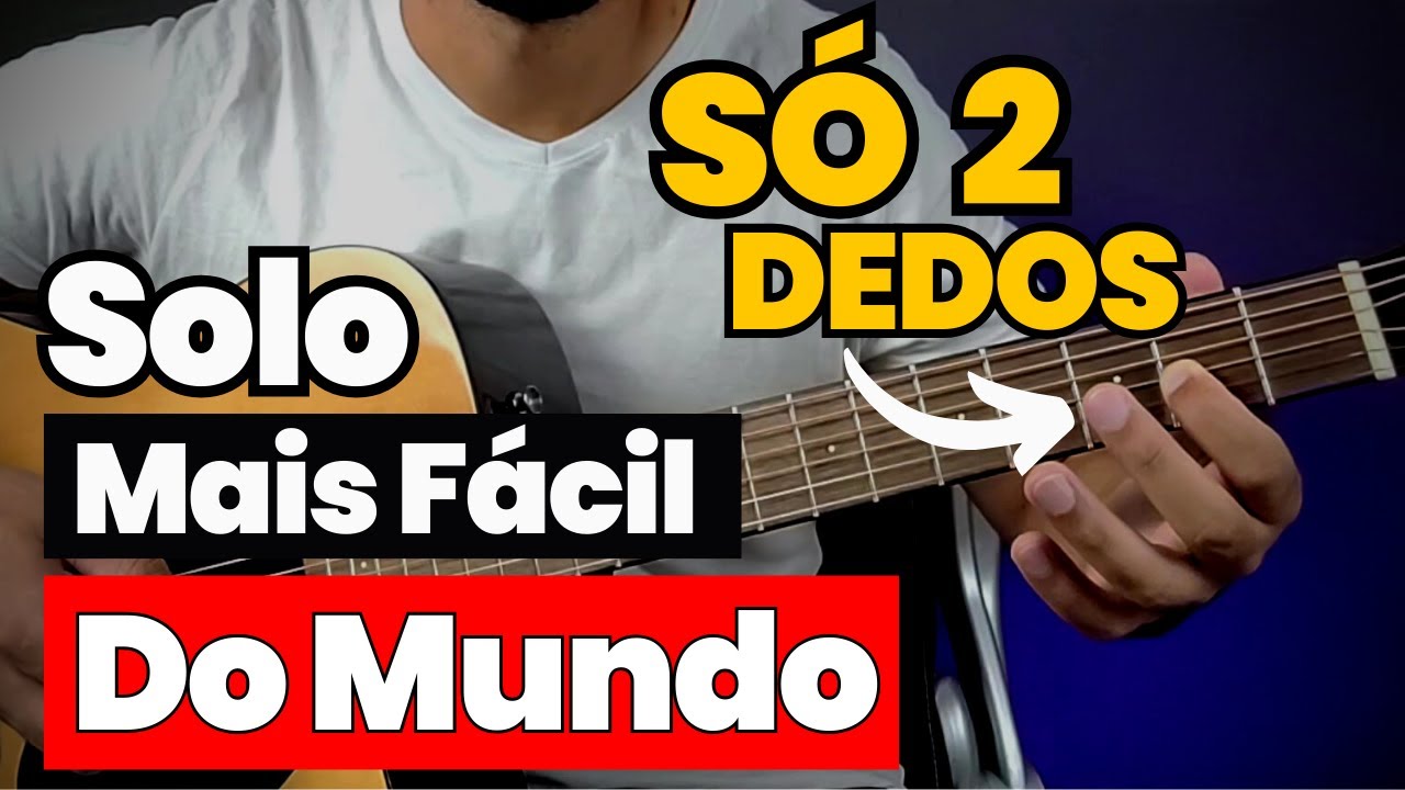 Solo Fácil Para Fazer No Violão Com Apenas 2 Dedos [Otherside Red Hot Chili Peppers] AULA NÍVEL ZERO