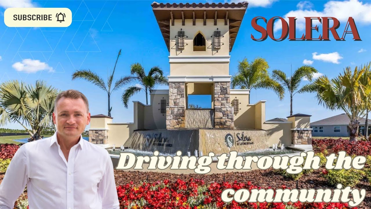 Driving through Solera community in Lakewood Ranch