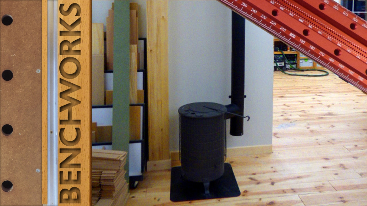 New workshop build part 7: installing the wood stove