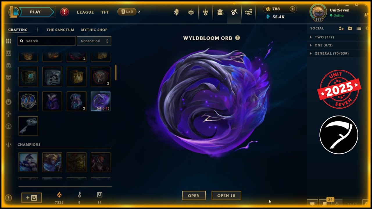 50x Wyldbloom Orb (Mega Orb Bundle) opening - League Of Legends