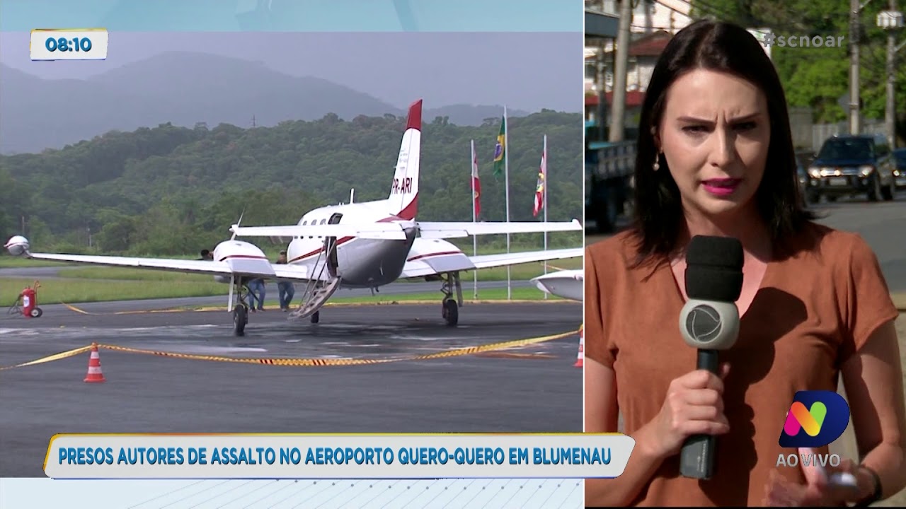 Presos autores de assalto no aeroporto Quero-Quero em Blumenau