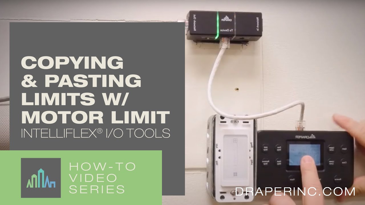 How-To Video: Copying and Pasting Limits for Intelliflex&reg; I/O Networks with Motor Limit Tool