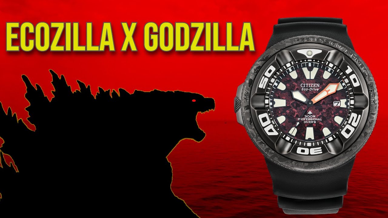 Citizen ECOZILLA x GODZILLA Promaster Dive Eco-Drive 300m - Solar Diver Watch Godzilla Collaboration