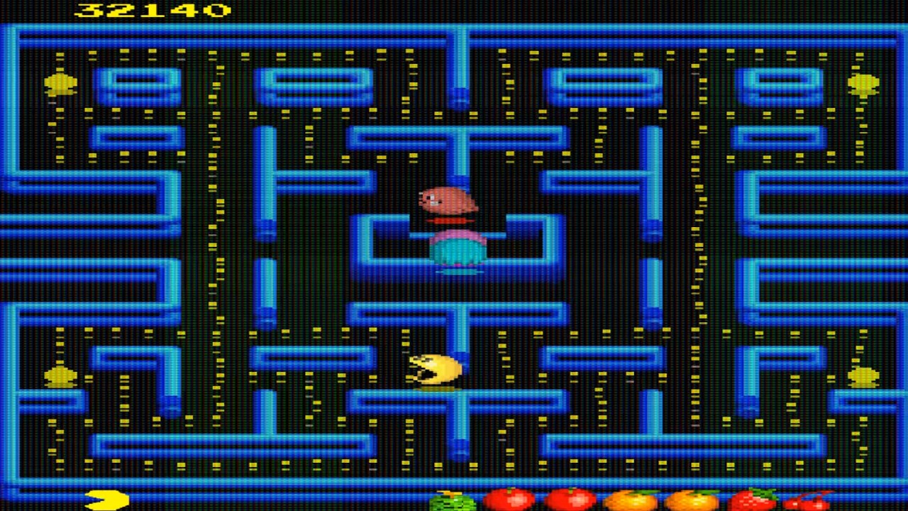 CRT TV SCANLINES SCRATCH ONLINE Pac Man Arrangment Expanded 1996 New Ghosts CANCE GotsaGoFest PACMAN