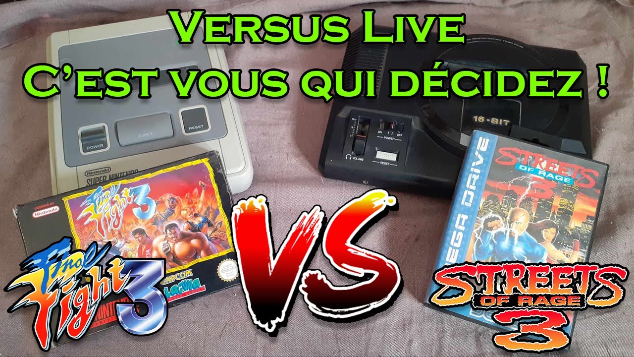 🔴  Stream Versus 🔸 FINAL FIGHT 3 (Super Nintendo) 🆚 STREETS OF RAGE 3 (Sega Megadrive)
