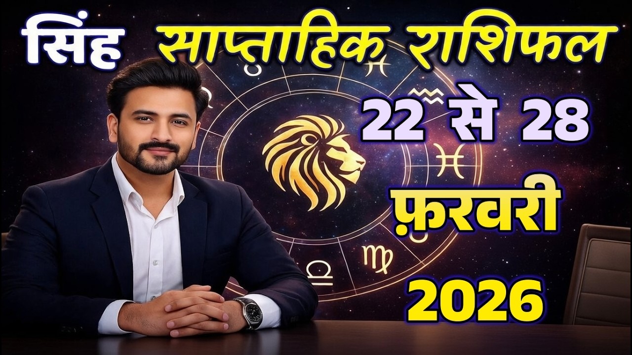 सिंह राशि साप्ताहिक राशिफल 22 से 28 फ़रवरी 2026 | पंचग्रही योग से बड़ा धमाका!? |#Sinh Saptahik Rashi