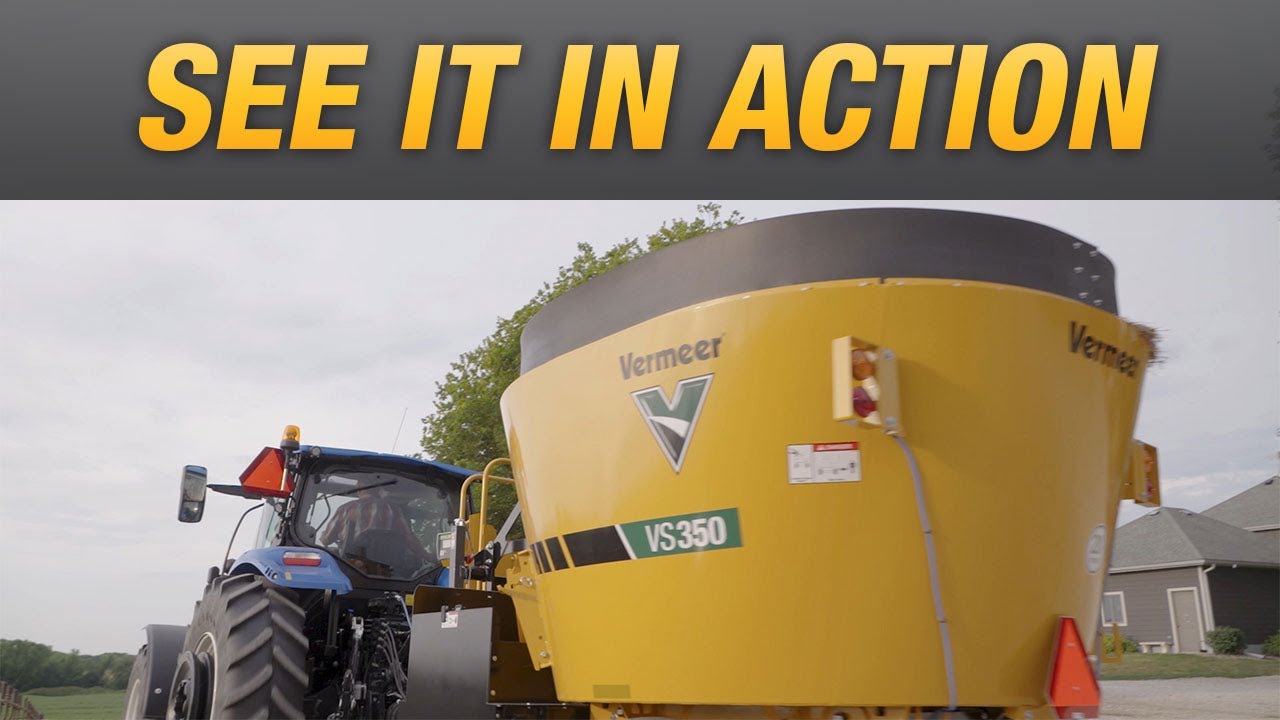 The VS350 single-screw vertical mixer in action