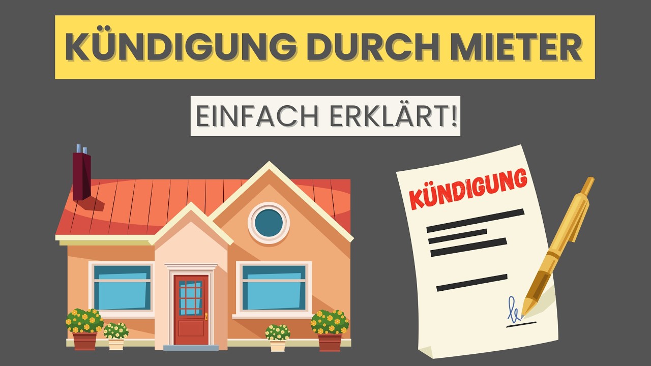 Wohnung kündigen als Mieter - So funktioniert es! | Frist, Form und Beispiel