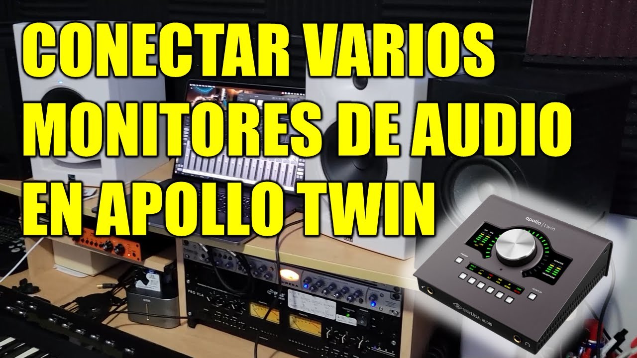 Como conectar varios Monitores de Audio (Speakers, Bocinas, Parlantes, altavoces) a una Apollo Twin