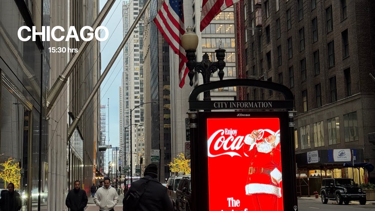 4k | Walking in CHICAGO | 15:30hrs