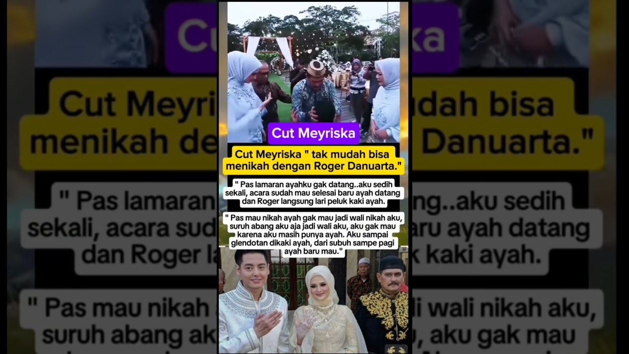 perjuangan cut meyriska untuk menikah dengan Roger