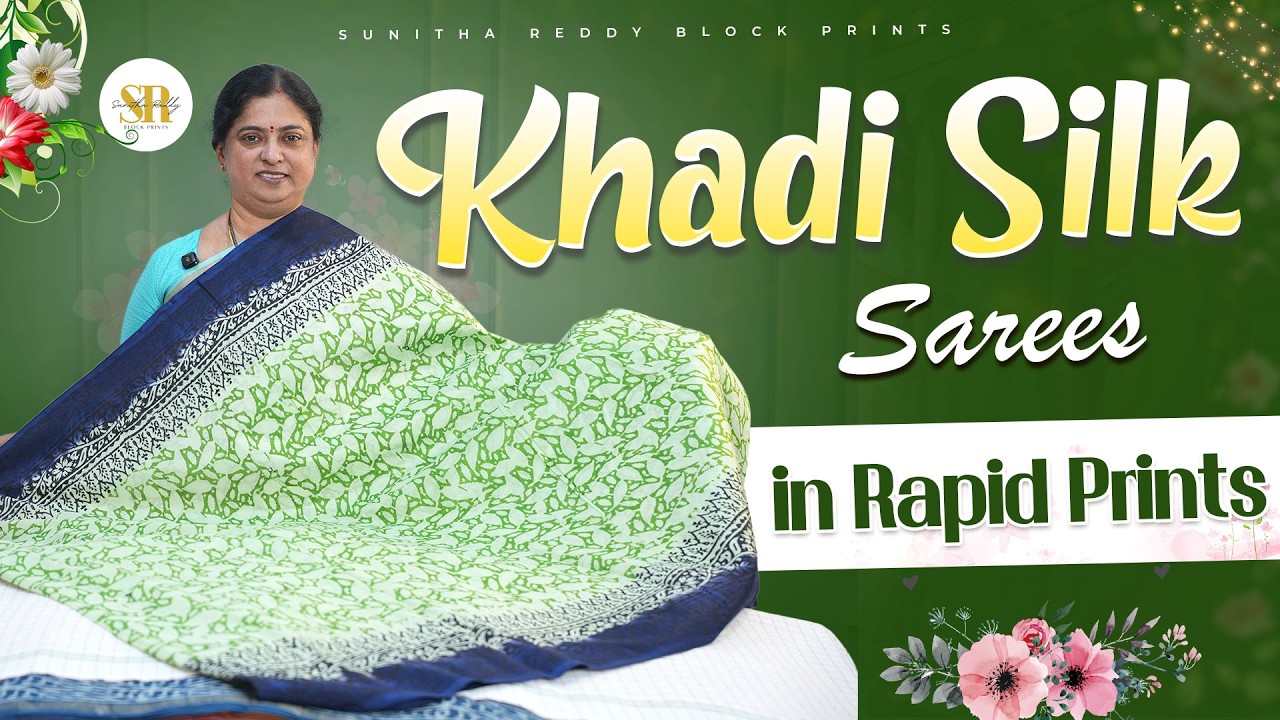 Khadi Silk Sarees in Rapid Prints | Elegant & Lightweight Collection | Jejis Vlogs