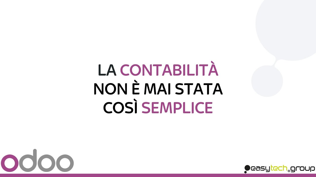 Webinar - La contabilità gestita da Odoo