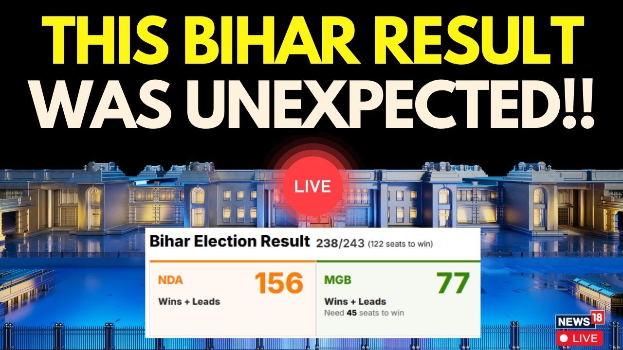 Bihar Election Results 2025 LIVE: Early Trends Show NDA Dominance – INDIA Bloc in Trouble! | N18G