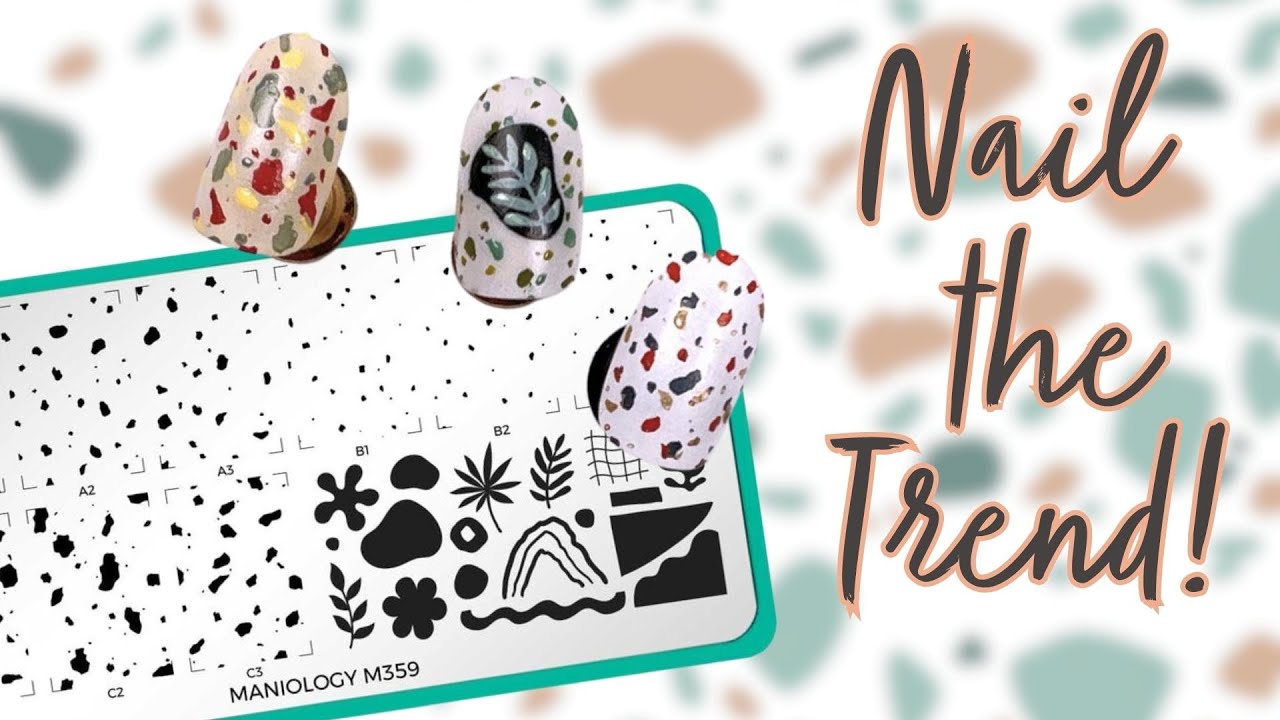 Fun Experiment with Terrazzo Nail Stamping Design | 1-Minute Maniology