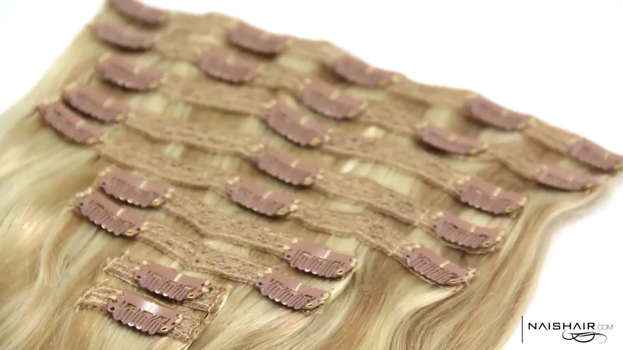 Cómo poner extensiones de clip  set de  9 piezas