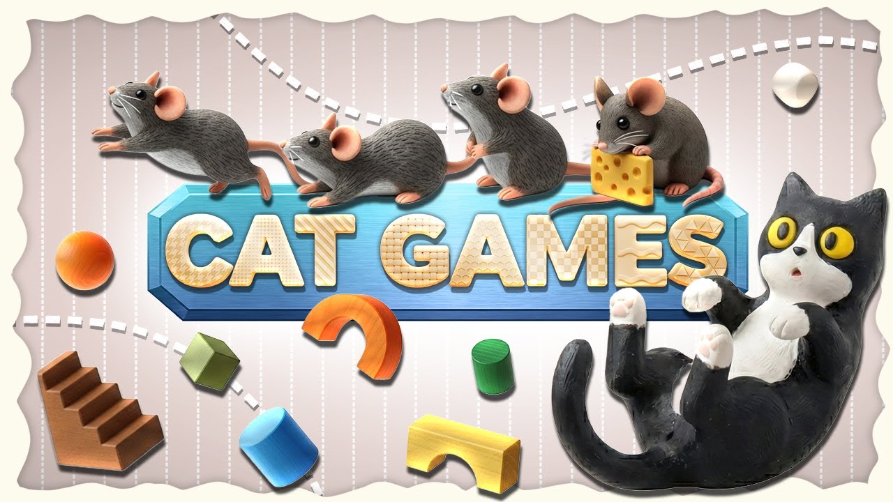 CAT TV 📺 3D Game for Cats to Watch – Ultimate CAT GAMES 🐭 Vol 10 🦎 4K60FPS
