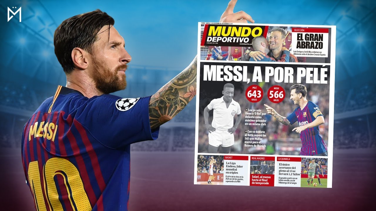 Messi chasse un record mythique de Pelé !